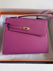 Hermes original epsom leather kelly sellier en desordre 25 KS0025 magnolia