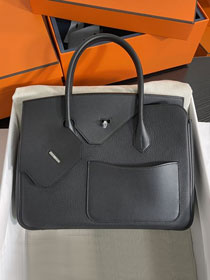 Hermes handmade original togo leather desordre birkin 30 HBD0300 black