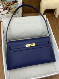 Hermes original madame leather kelly elan KE0028 deep blue