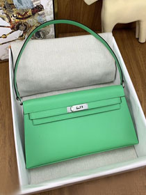 Hermes original madame leather kelly elan KE0028 vert comics