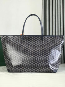 Goyard original canvas artois GM bag GY0107 navy blue