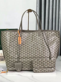 Goyard original calfskin&canvas reversible anjou GM bag GY0088 chai