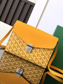 Goyard original canvas chypre wallet-pouch GY0120 yellow