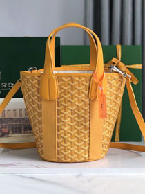 Goyard original canvas belharra small tote bag GY0115 yellow