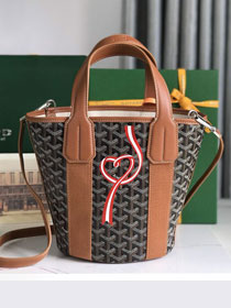 Goyard original canvas belharra small tote bag GY0115-2 brown