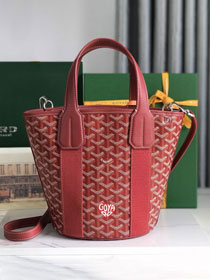 Goyard original canvas belharra small tote bag GY0115-2 red