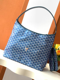 Goyard original canvas boheme hobo bag GY0094 pearly blue