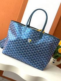 Goyard original canvas saint louis PM bag GY0082 pearly blue