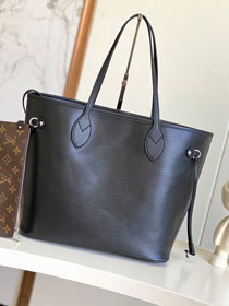 Louis vuitton original epi leather neverfull mm M11930 black