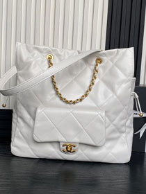 CC original lambskin shopping bag AS5315 white