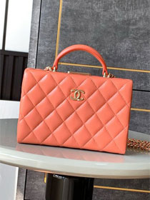 CC original lambskin small box bag AS5167 orange