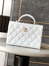 CC original lambskin small box bag AS5167 white