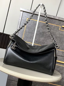 CC original calfskin medium hobo bag AS5313 black