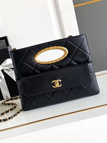 CC original lambskin clutch AS5038 black