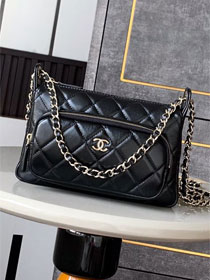 CC original lambskin clutch with chain AP4348 black