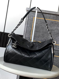 CC original lambskin medium hobo bag AS5312 black