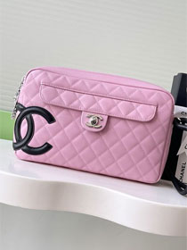 CC original lambskin camera bag AS6326 pink