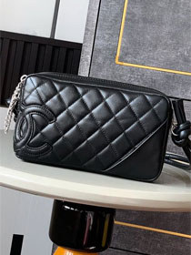 CC original lambskin small shoulder bag bag AS6328 allblack