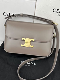 Celine original calfskin medium triomphe bag 187363 pebble 