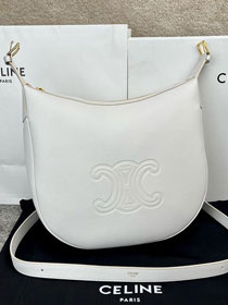 Celine original calfskin medium heloise bag 114713 white