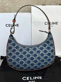 Celine original denim canvas ava bag 193952 blue