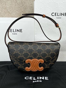 Celine original triomphe canvas besace 111233 tan