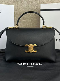 Celine original calfskin medium nino bag 117523 black