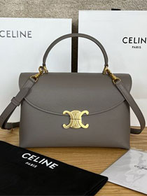 Celine original calfskin medium nino bag 117523 grey