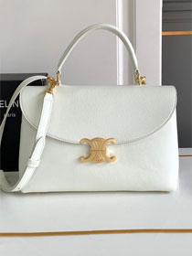 Celine original calfskin medium nino bag 117523 white