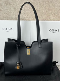 Celine original calfskin cabas 16 soft bag 112583 black