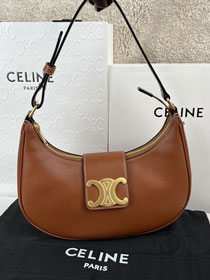 Celine original calfskin medium ava bag 114493 tan