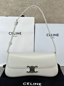 Celine original calfskin medium lola bag 115533 white