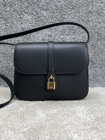 Celine original calfskin mini tabou bag 196584 black