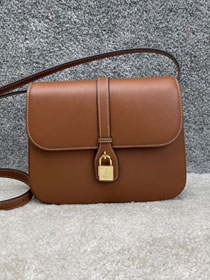 Celine original calfskin mini tabou bag 196584 tan