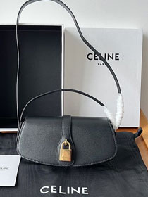 Celine original calfskin mini tabou clutch 101592 black