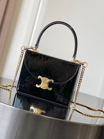 Celine original calfskin small box blandine 118593 black