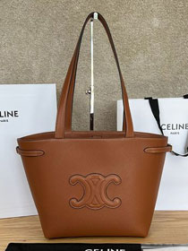 Celine original calfskin small cabas anais 118233 tan