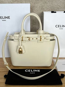 Celine original calfskin conti small handbag 114543 beige