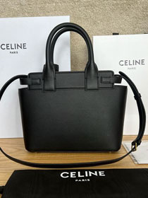 Celine original calfskin conti small handbag 114543 black