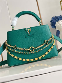 Louis vuitton original calfskin capucines BB M12345 green