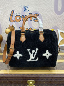 Louis vuitton original shearling speedy 25 M11797 black