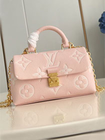 Louis vuitton original calfskin nano madeleine bag M12144 light pink