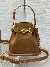 Dior original calfskin cest bag M2271 brown