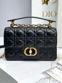 Dior original calfskin small jolie top handle bag M9271 black