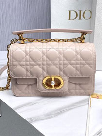 Dior original calfskin small jolie top handle bag M9271 pink