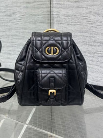 Dior original lambskin small caro backpack M6302 black