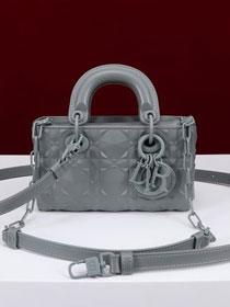 Dior original calfskin lady D-Joy micro bag S0910 grey