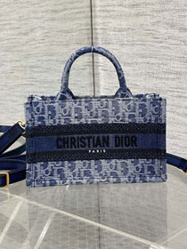 Dior original denim mini book tote S5573 blue