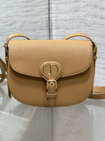 Dior original grained calfskin medium bobby bag M9319 apricot