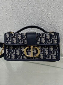 Dior original jacquard miss montaigne mini bag S2356 blue